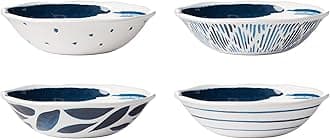Lenox Blue Bay Melamine All-Purpose Bowls, Set of 4, 1.65 LB, 0