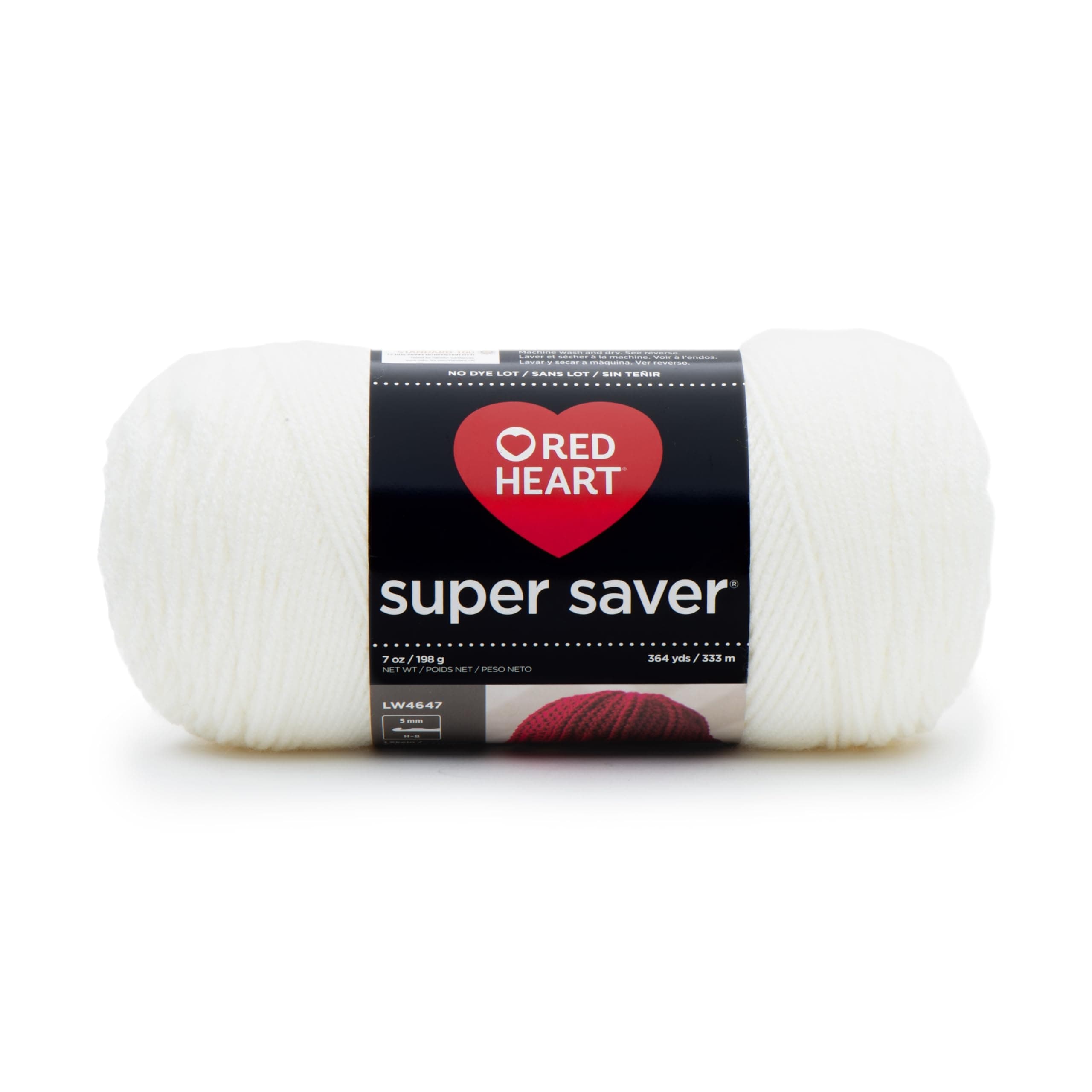 Red Heart Super Saver Yarn, Soft White