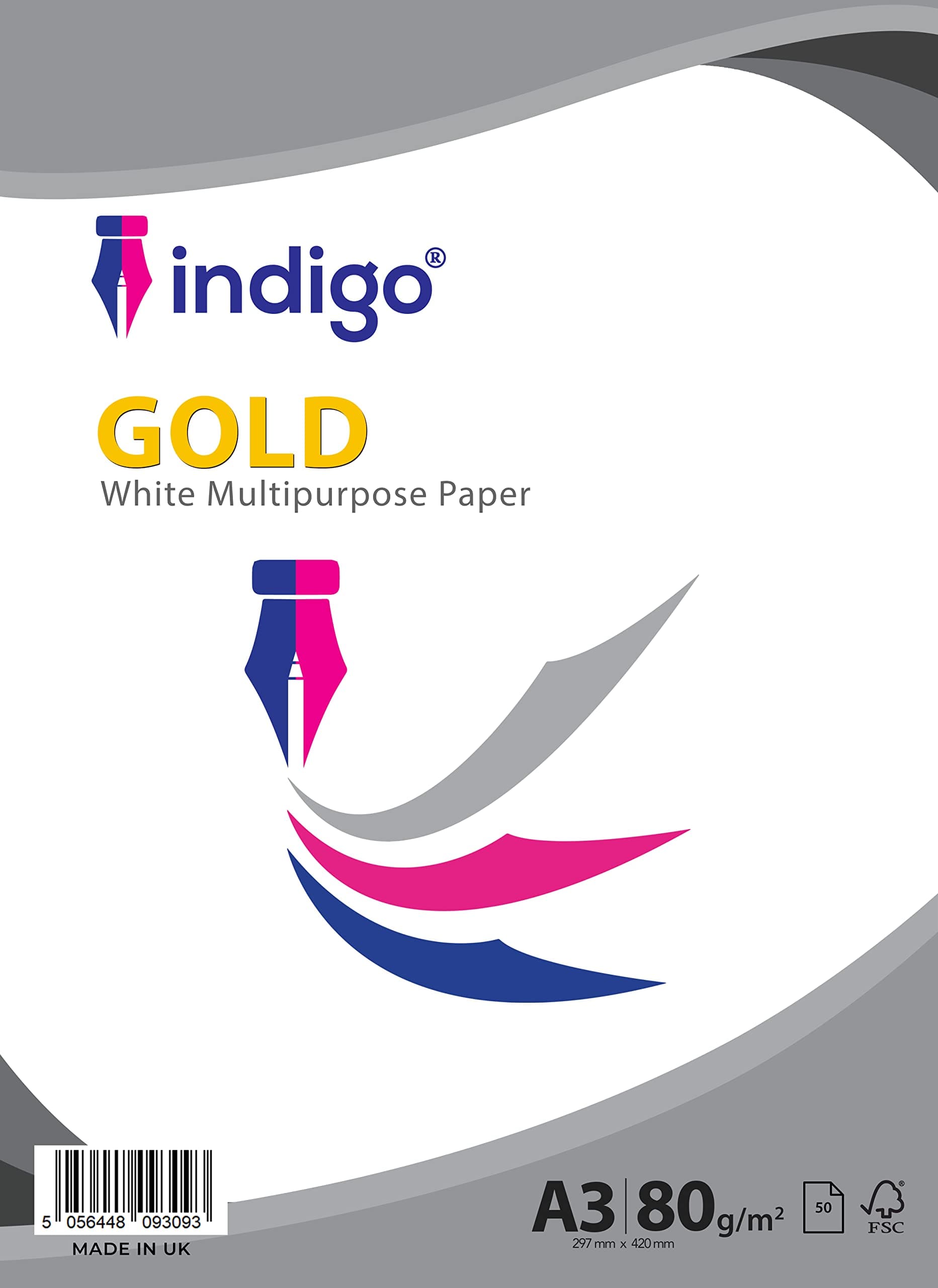 indigo A3 Gold 80gsm