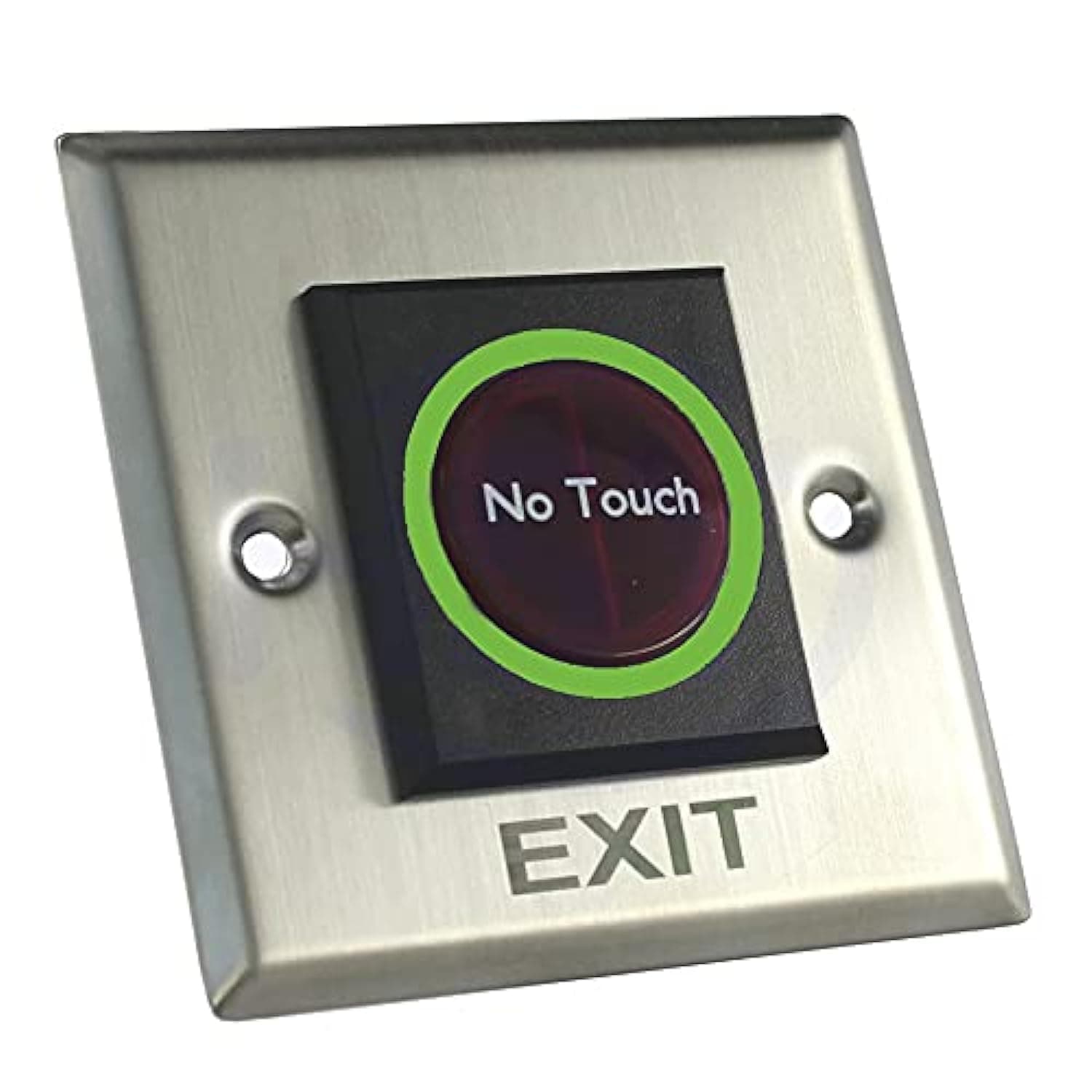 ZKTeco K1-1D No Touch Stainless Steel Exit Button | Touch-Free Push Release Switch for Electric Access Control Systems | Durable, Hygienic, and Easy-to-Install Exit Solution