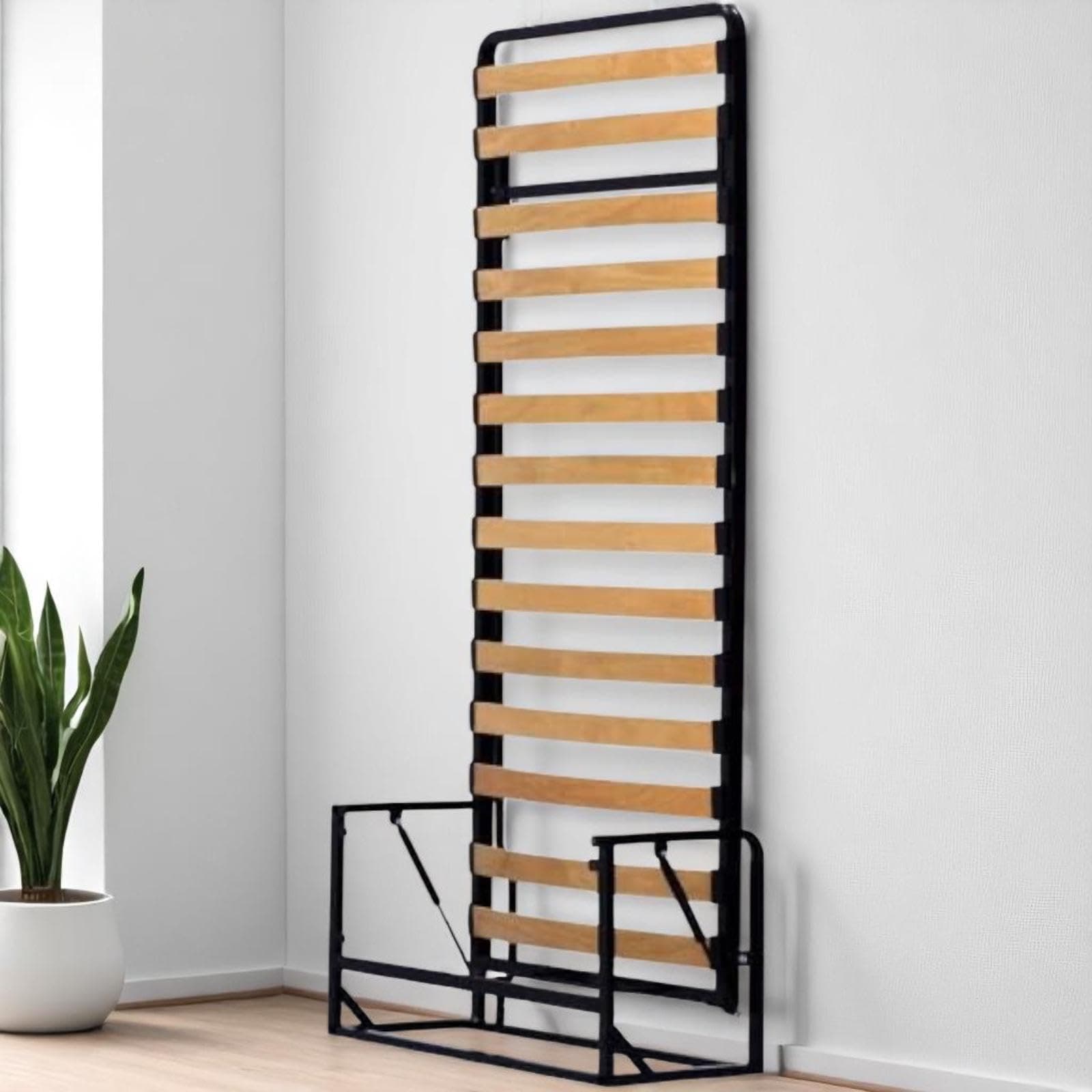 Murphy Bed - Classic Vertical Wall Bed - Fold Up - Space Saving Folding Bed Frame - Pull Down (90 cm x 200 cm)