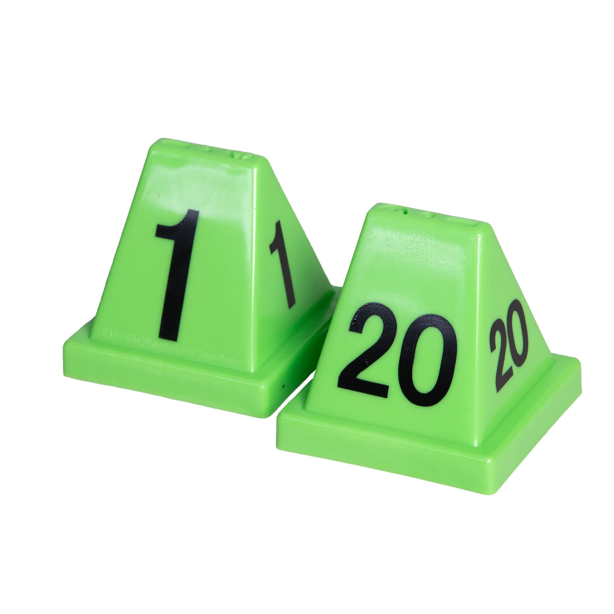 Forensics Source Crime Scene Evidence Marker Versa Cones, Numbers 1-20, Green