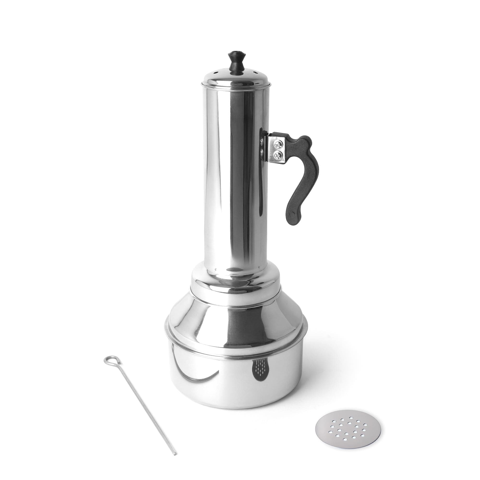 Stainless Steel Puttu Maker with Bakelite Handle |33.5cm, 0.40kg Gas & Induction Friendly |100% Toxin-Free, Naturally Non-Stick, Long Lasting