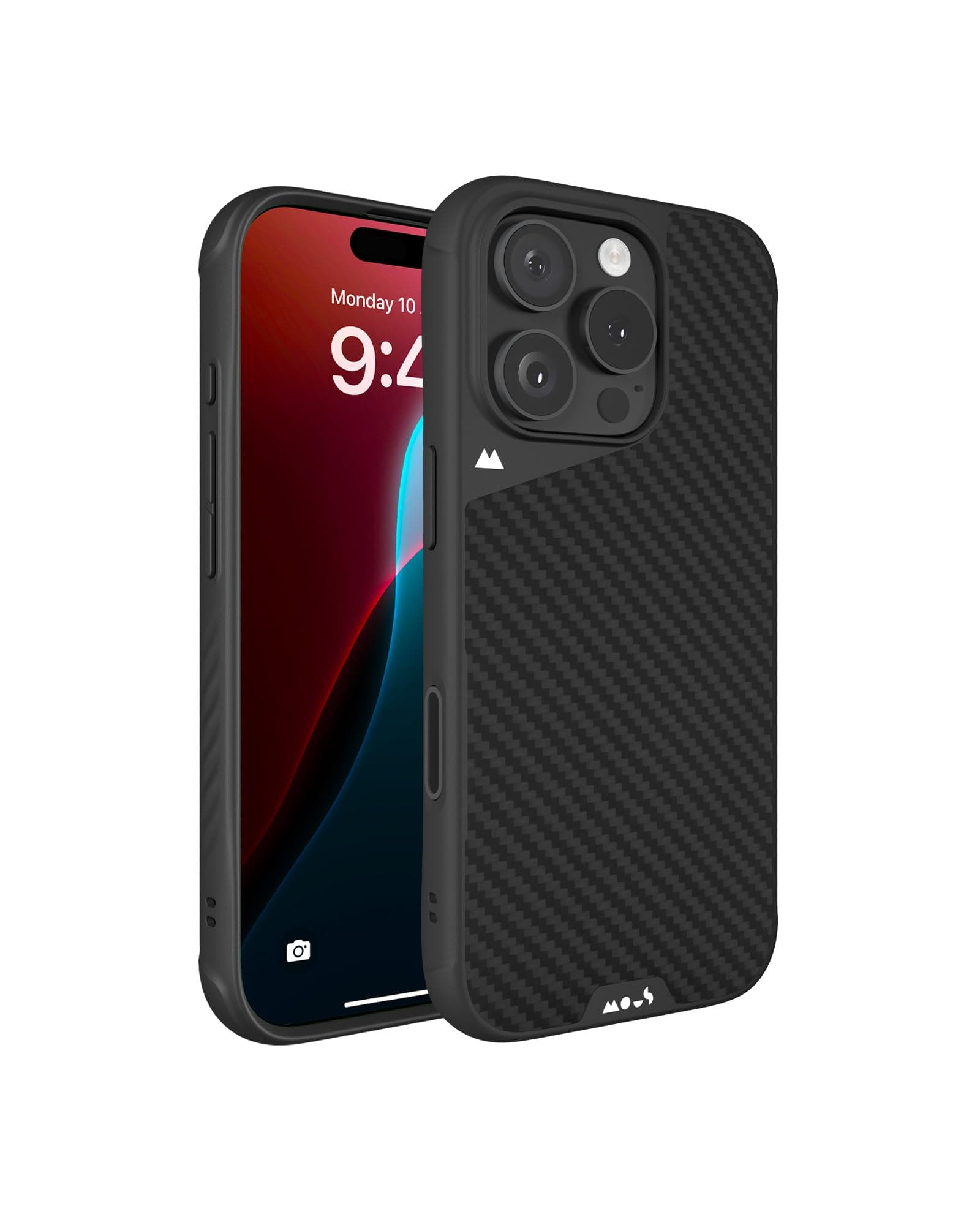 Mous for iPhone 16 Pro Max Case MagSafe Compatible with Camera Control Button- Limitless 6.0 - Carbon Fibre - Protective Shockproof Phone Cover