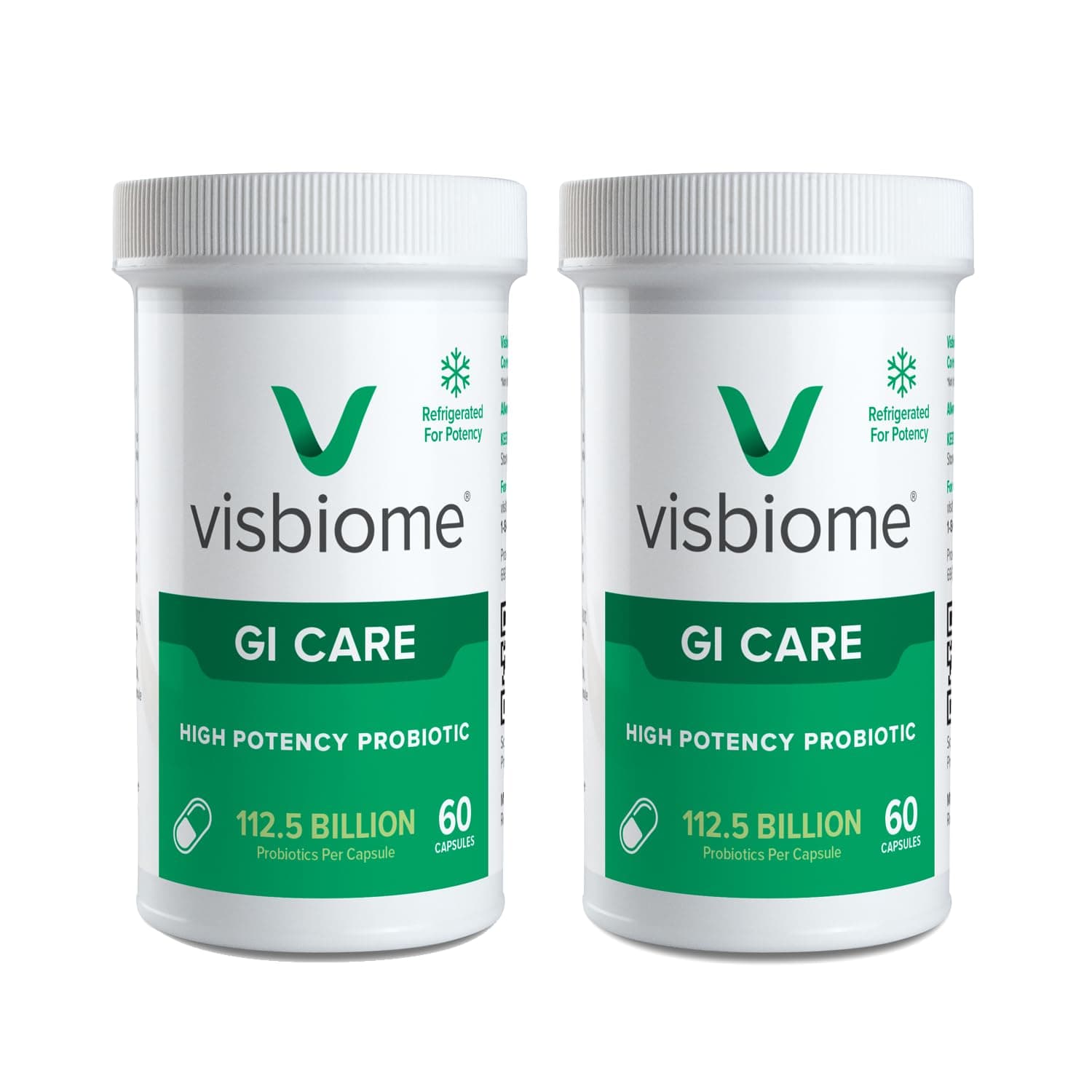 GI Care - High Potency Probiotic - 112.5 Billion CFU Live Probiotics, Original De Simone Formulation, Made in USA, 120 Capsules.