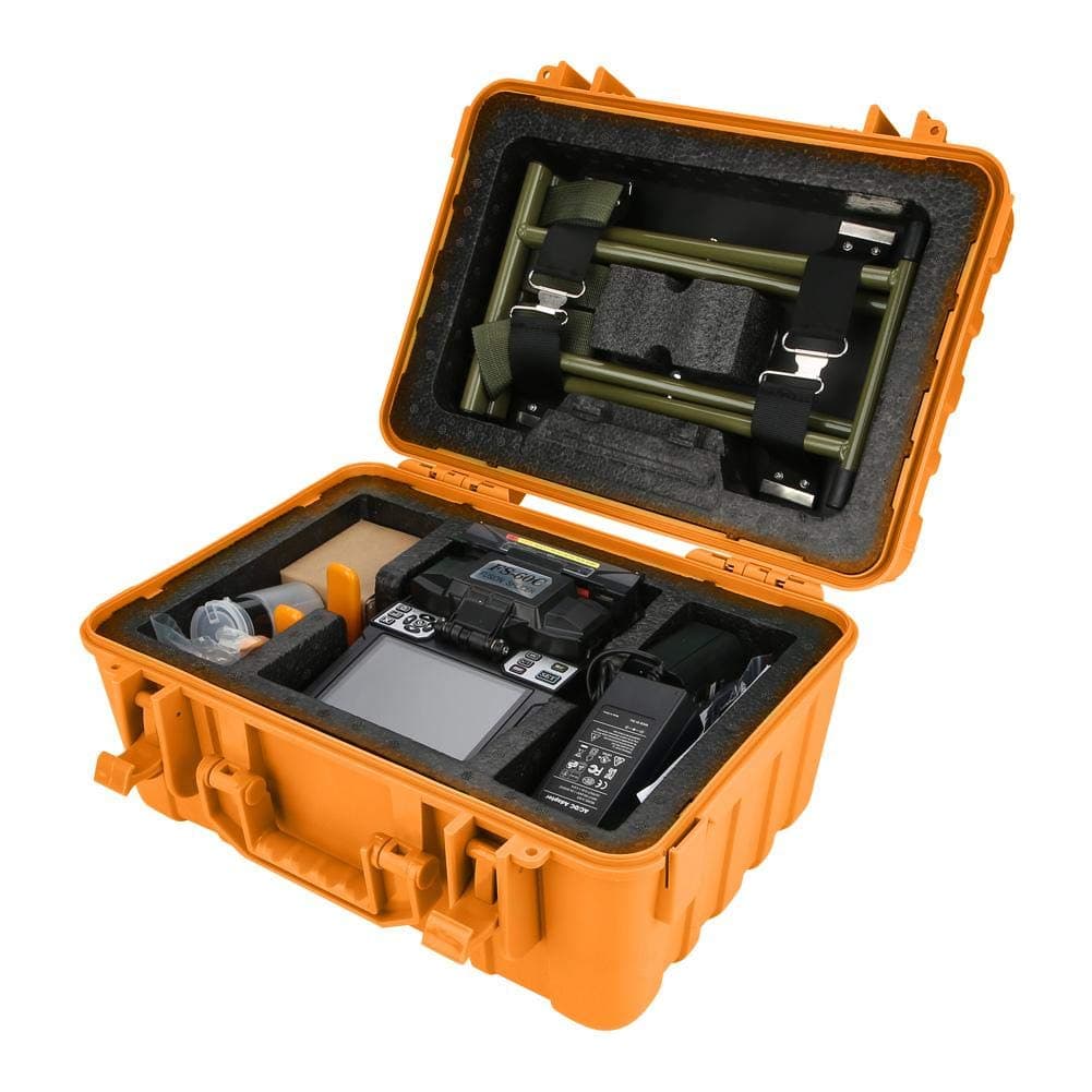 SM&MM Automatic FTTx Fiber Optical Welding Splicing Machine Optical Fiber Fusion Splicer Termination Tool Latest Version Fiber Optic Tool Kit - FS-60C(US Plug)