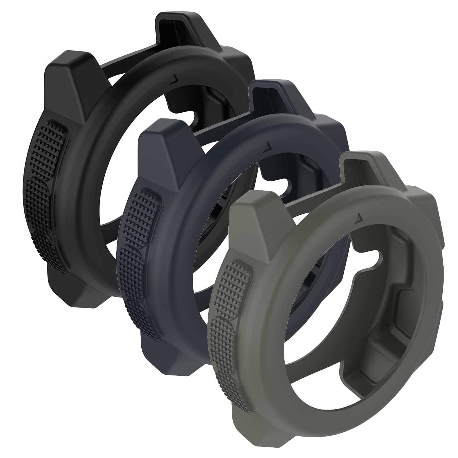 SplenSun for Garmin Instinct Watch Replacement Covers Cases,Silicone Protective Cover Rugged Armor Anti-Scratch Bezel Protector for Garmin Instinct GPS Smartwatch Multi-Colored Garmin Instinct