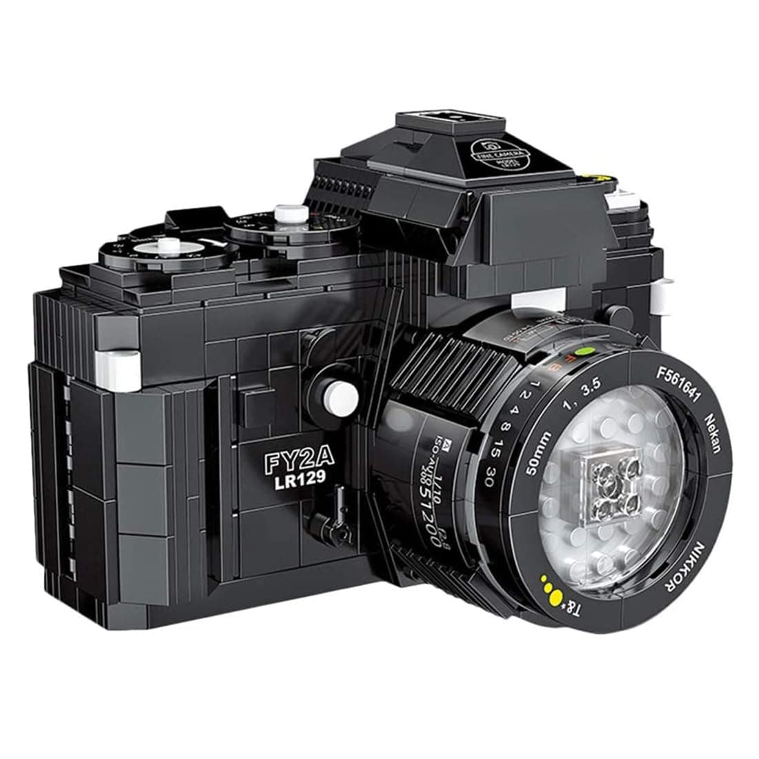 AKOGDSLR Camera Building Blocks Model Building Kit, Retro Digital Camera Model Building Kit Clamp Building Blocks Educational Kit