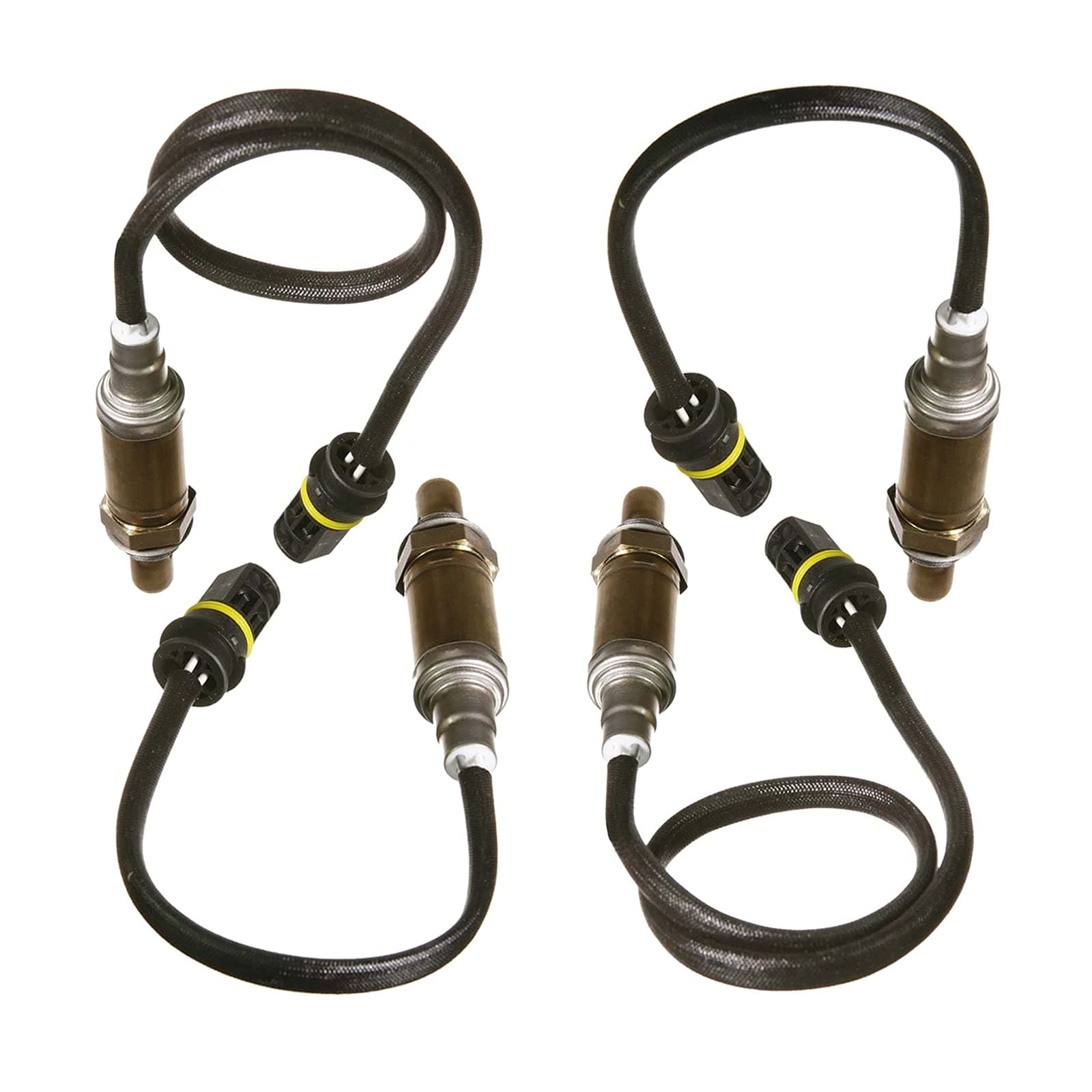 KEC Pack of 4Pcs Upstream And Downstream Oxygen O2 Sensor Replacement For Mercedes-Benz E320 E430 S500 234-4175 x2 234-4174 x2