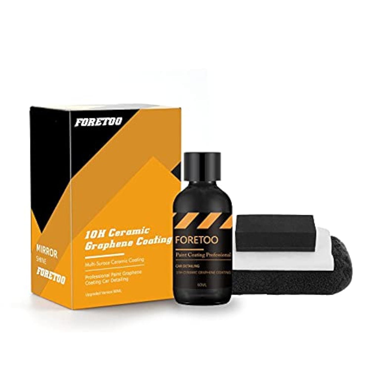 10 hours ceramic graphene coating, upgraded graphene UV technology, high gloss, anti-scratch, easy to use, stronger than car wax, use for all cars,