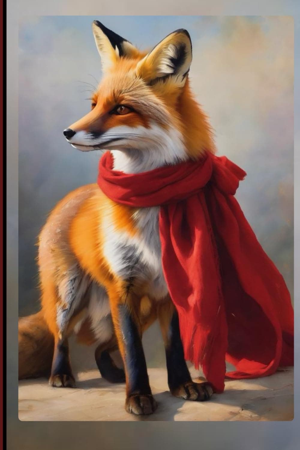 FoxBox Studio Stellar Fox journal, size: 6" x 9", page count: 99, Matte Cover Finish Paperback Lined Composition Notebook
