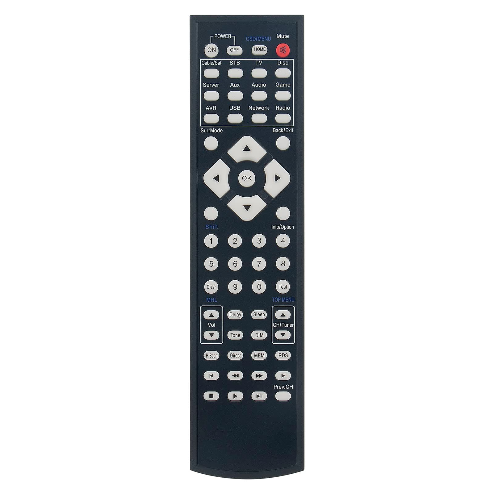 Beyution Replace Remote Control fit for Harman KARDON AV Reciver AVR-161 AVR161 AVR-171 AVR171 AVR171S AVR171S/230C AVR171S-230C AVR1610S AVR161S AVR161S-230C AVR161S/230C CARTAVR161HK AVR1610