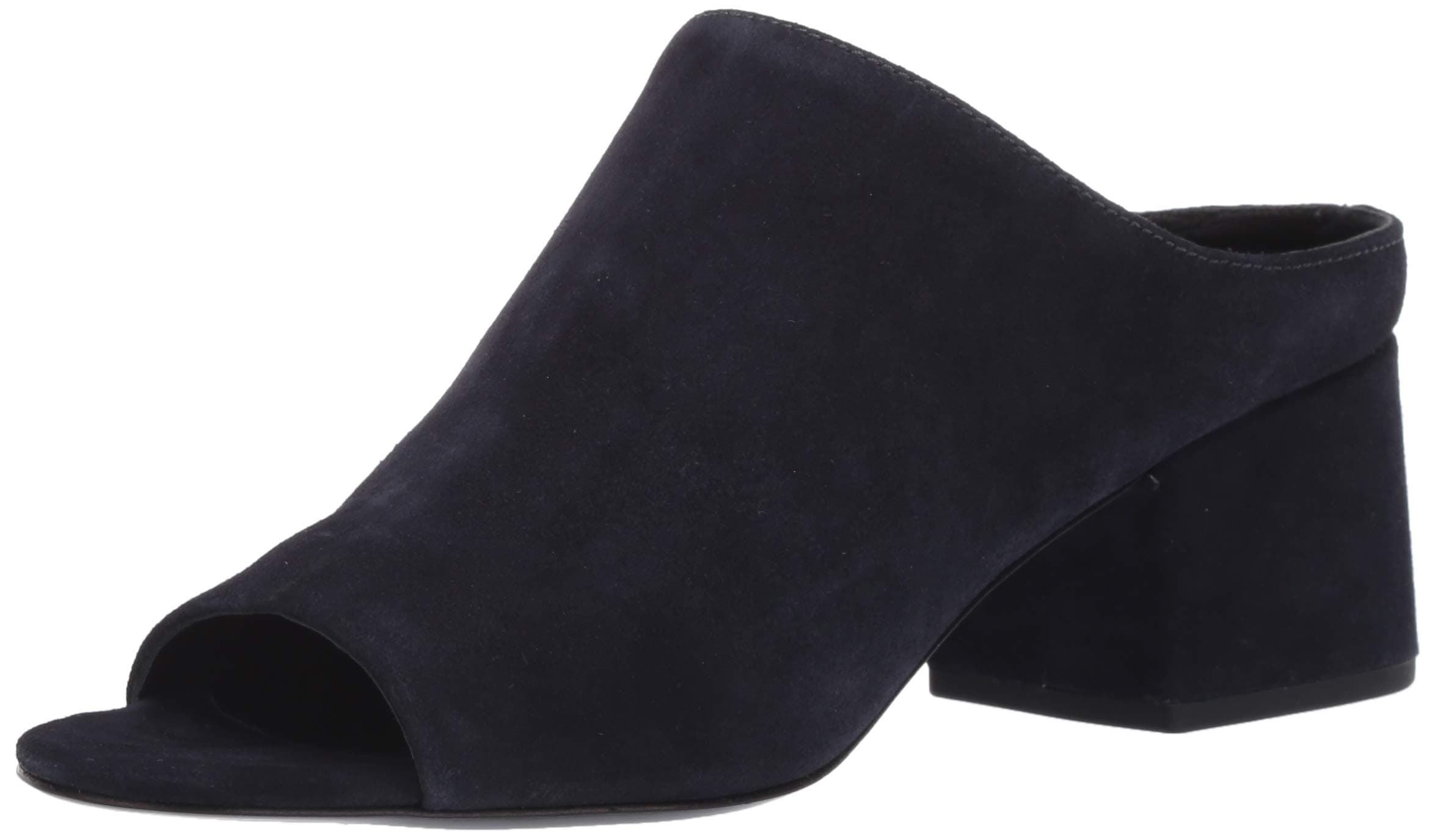 Women's Cube Open Toe Slip on Heeled Sandal