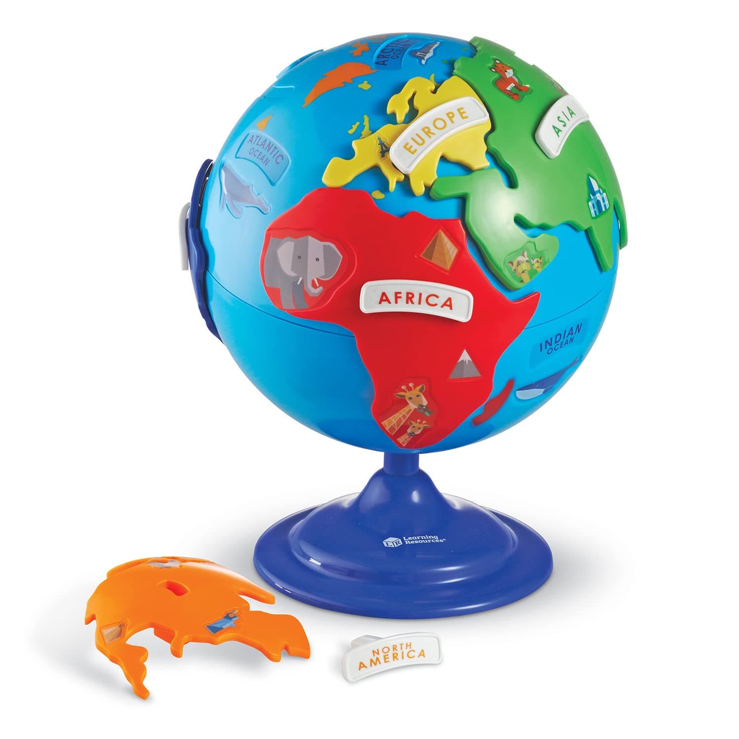 Learning Resources LER7735 Globe Puzzle, For Ages 3 and Up, First Globe