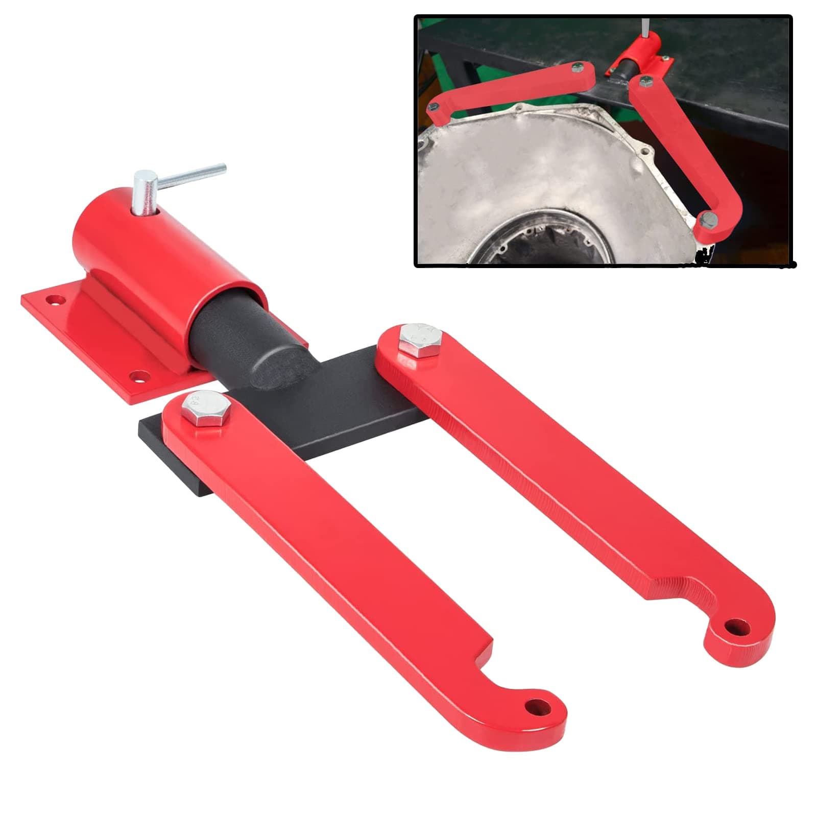 YMT T-0156-A Engine Holding Fixture with Base Bench Mounts w/Included Base Automotive Replacement Transmission & Drive Train Clutches