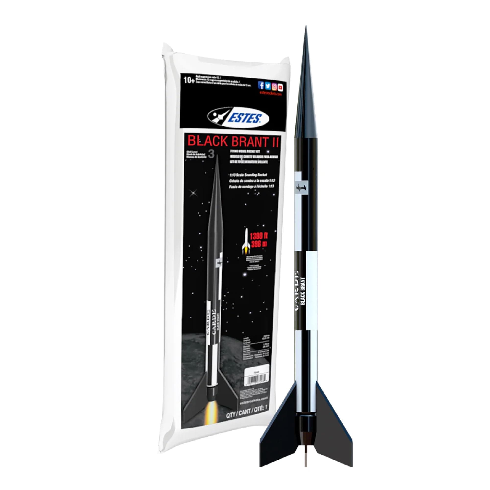 Estes 7243 Black Brant II Rocket-Building Kit, Advanced Flying-Rocket-Model Kit for Ages 10+