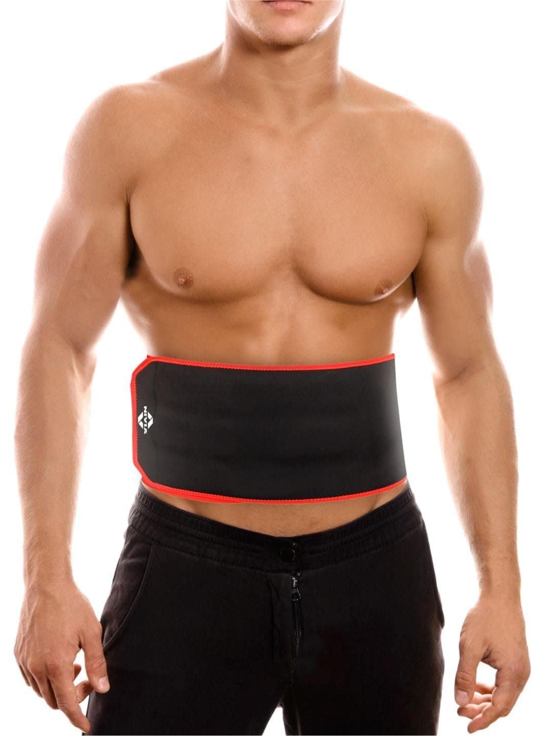 Nivia Adjustable Waist Support with Velcro, Back Supports, for Postural & Mobility Support Available in S | L & Black/Red Color, Used for Everyday Support & Lifestyle