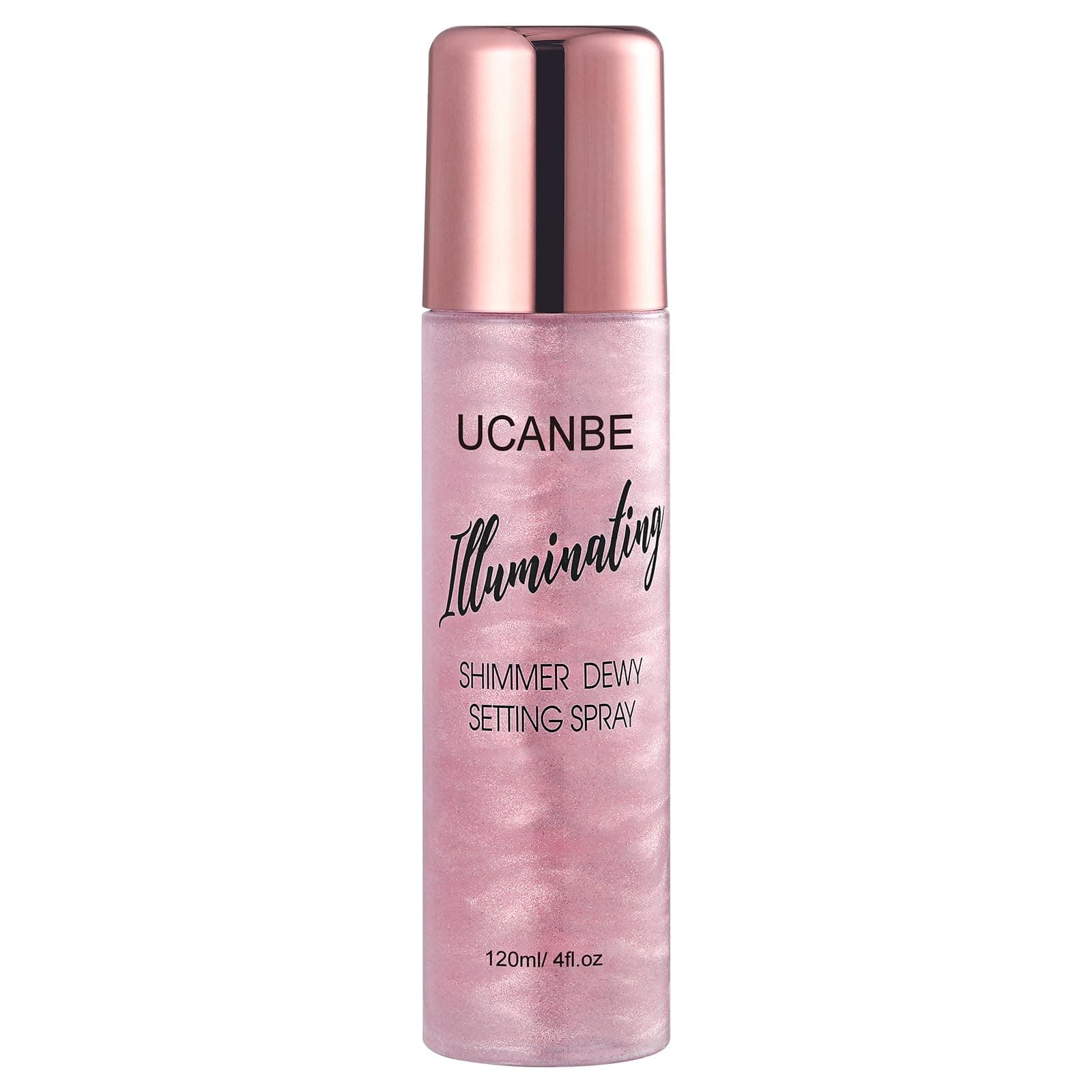 UCANBE Shimmer Dewy Setting Spray – Glowing + Makeup Setting Spray 2 in 1 Lig...