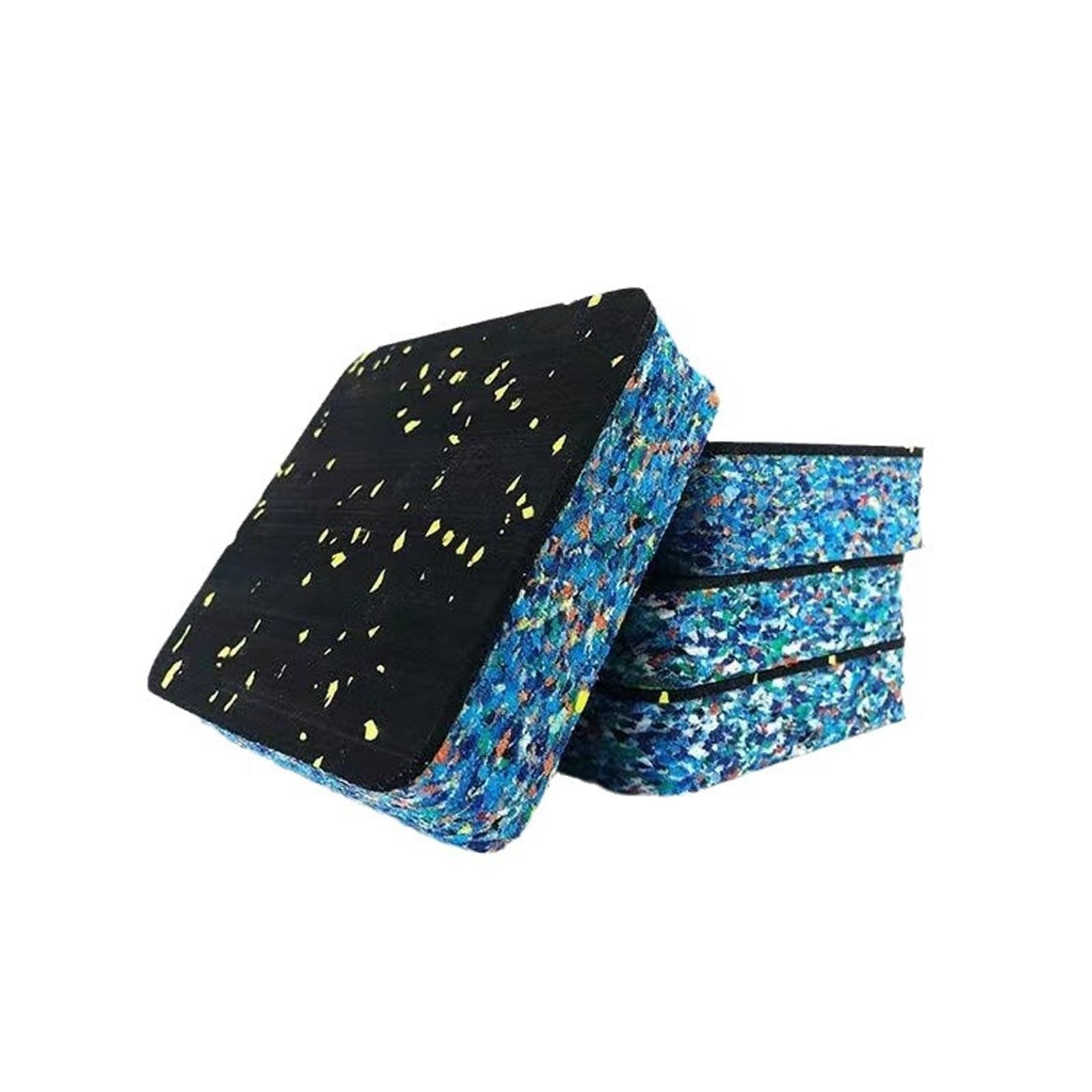 16 Pack Exercise Equipment Mat, Rubber Foam Padding, Sound Isolation Pads, Anti Vibration Pads, Treadmill 3.9 x 3.9 x 0.4 Inch Pads Rubber Mats for Gym Floor Mat Protective Treadmill Mats