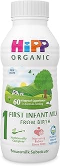 Organic 1 First Infant Baby Milk Ready to Feed Liquid Formula, From Birth, 470ml