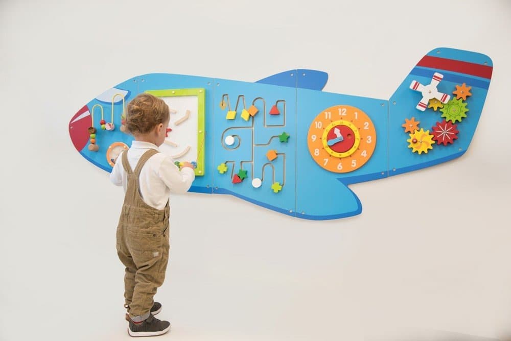 Commotion Childrens Aeroplane Activity Wall Play Panel Set (76083) - Nursery/Early Years