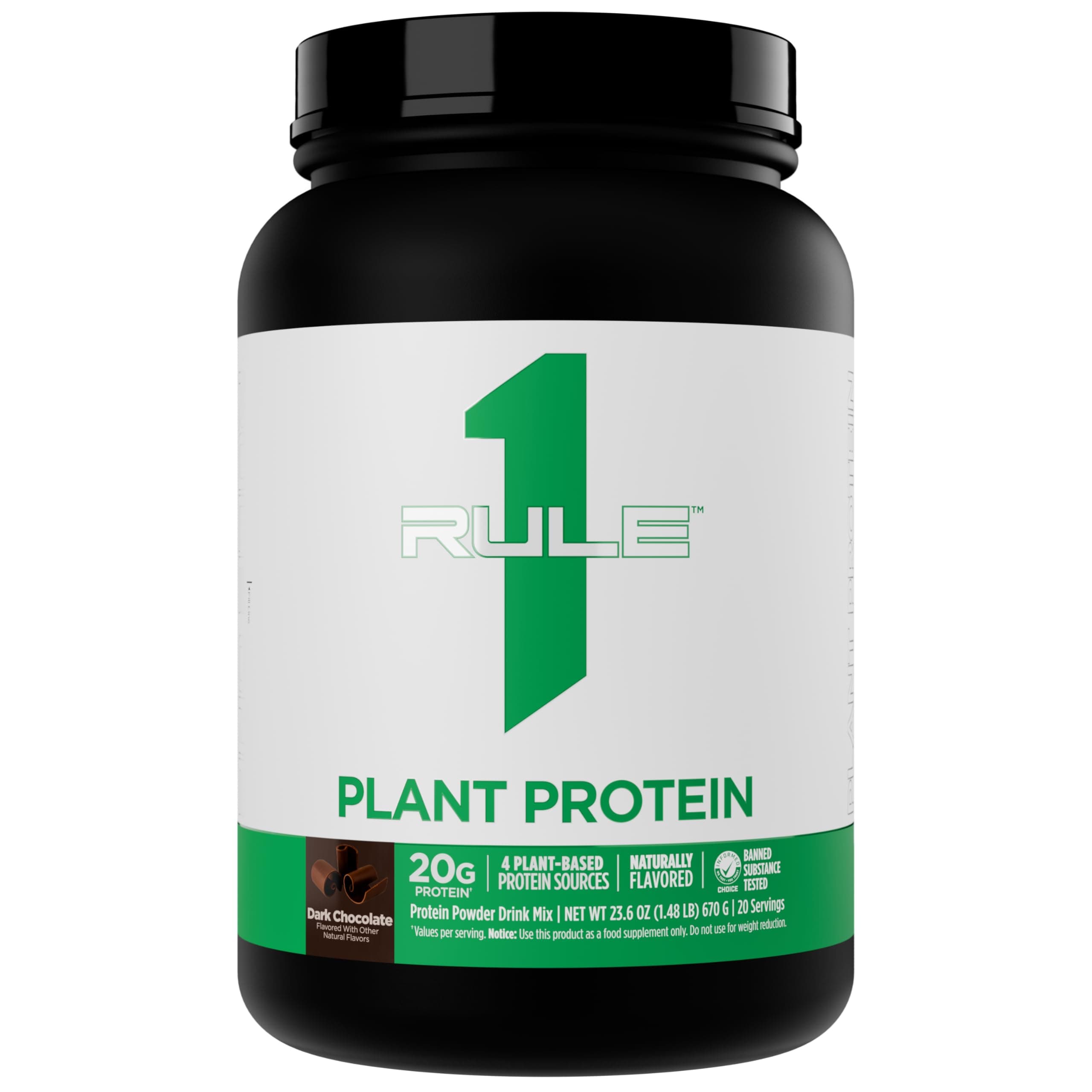 Rule One Plant Protein, Chocolate - 670g