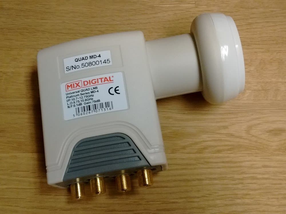 Mix Digital 40 mm MD-4 Super High 0.1dB Quad Universal LNB