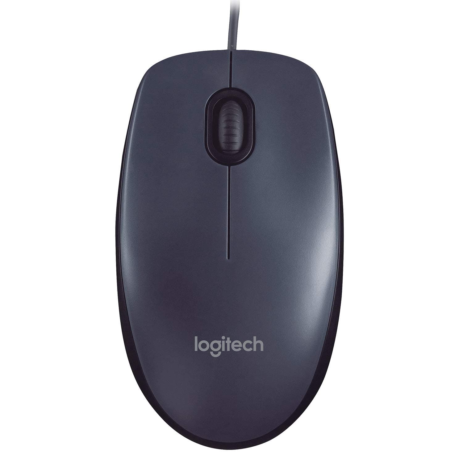 Logitech M90 Wired USB Mouse, 1000 DPI Optical Tracking, Ambidextrous PC / Mac / Laptop - Black, One size, (910-001793)