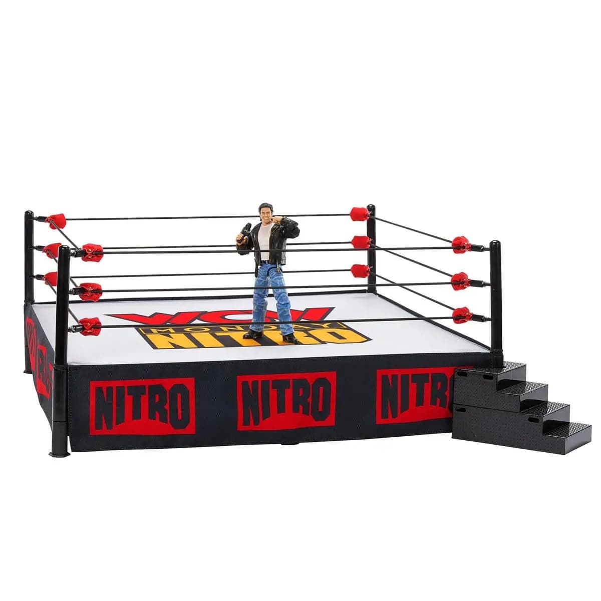 Mattel WWE Ultimate Edition WCW Monday Nitro Ring with Eric Bischoff Action Figure