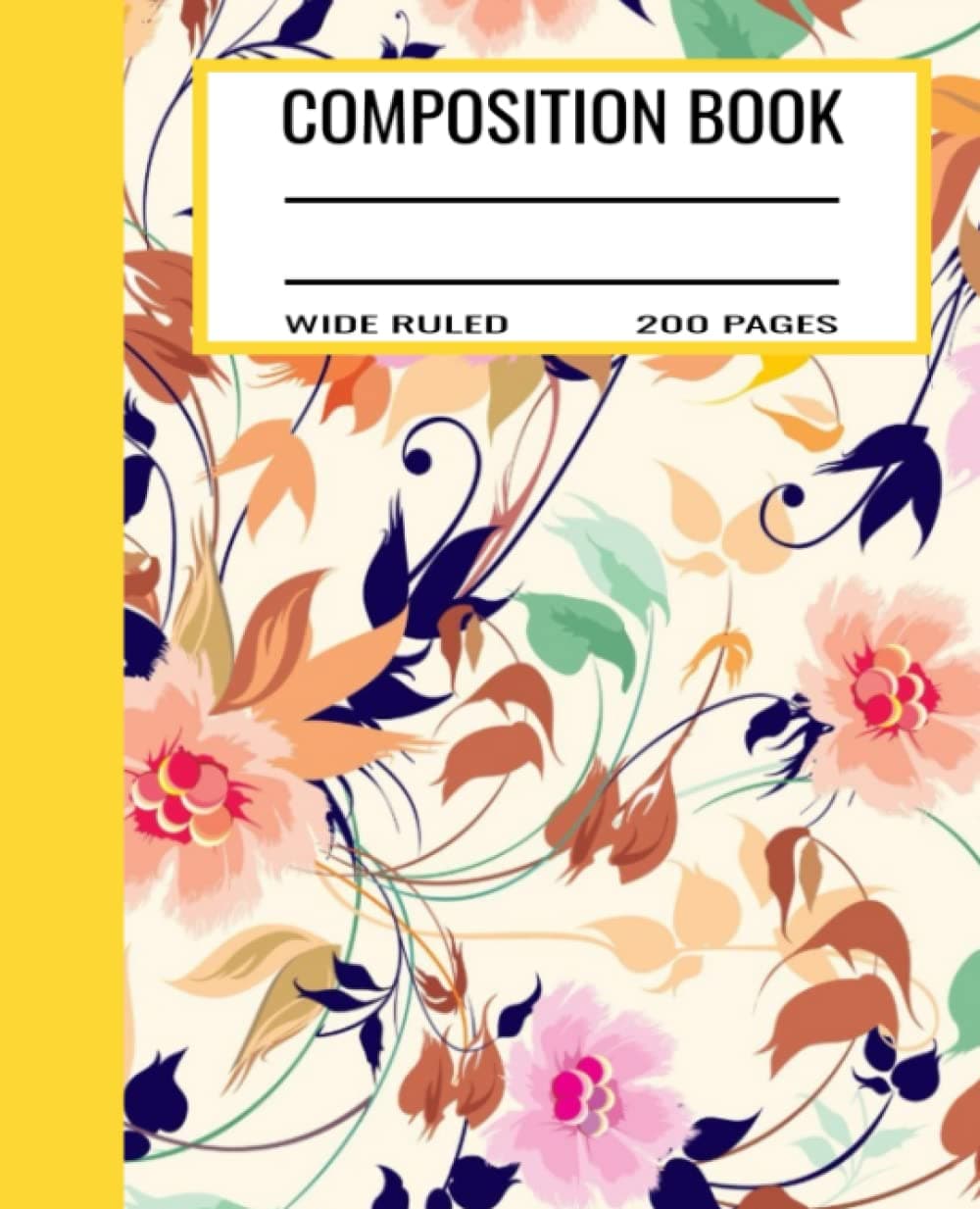 Composition Book Wide Ruled 200 Pages