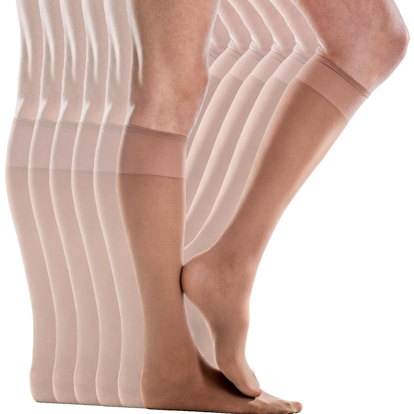 Silkies Ultra Knee Hi's with Energizing Support (6 Pair Pack)