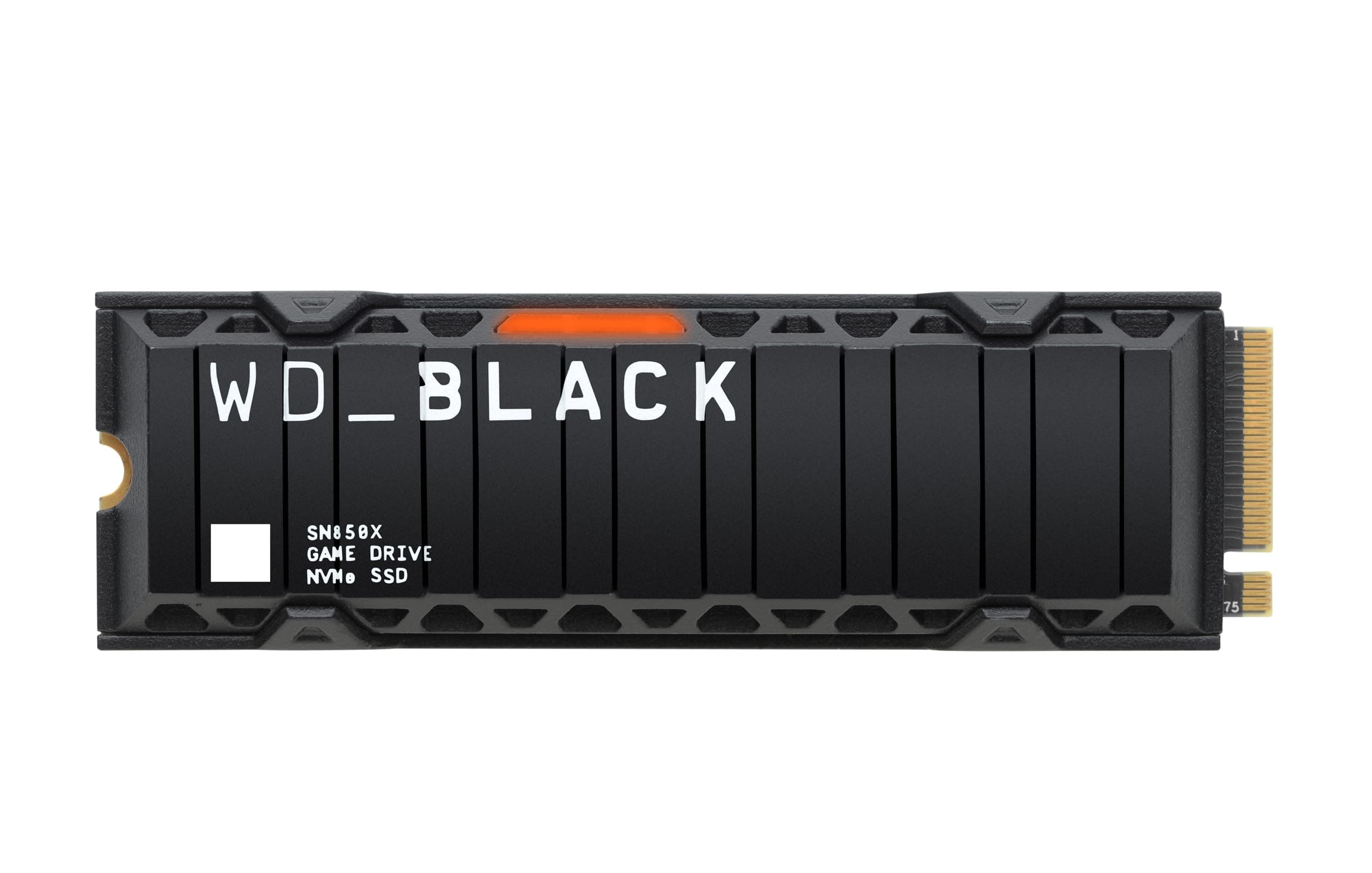 WD_BLACK 1TB SN850X NVMe Internal Gaming SSD Solid State Drive with Heatsink Gen4 PCIe M.2 2280 Up to 7,300MB/s - WDS100T2XHE
