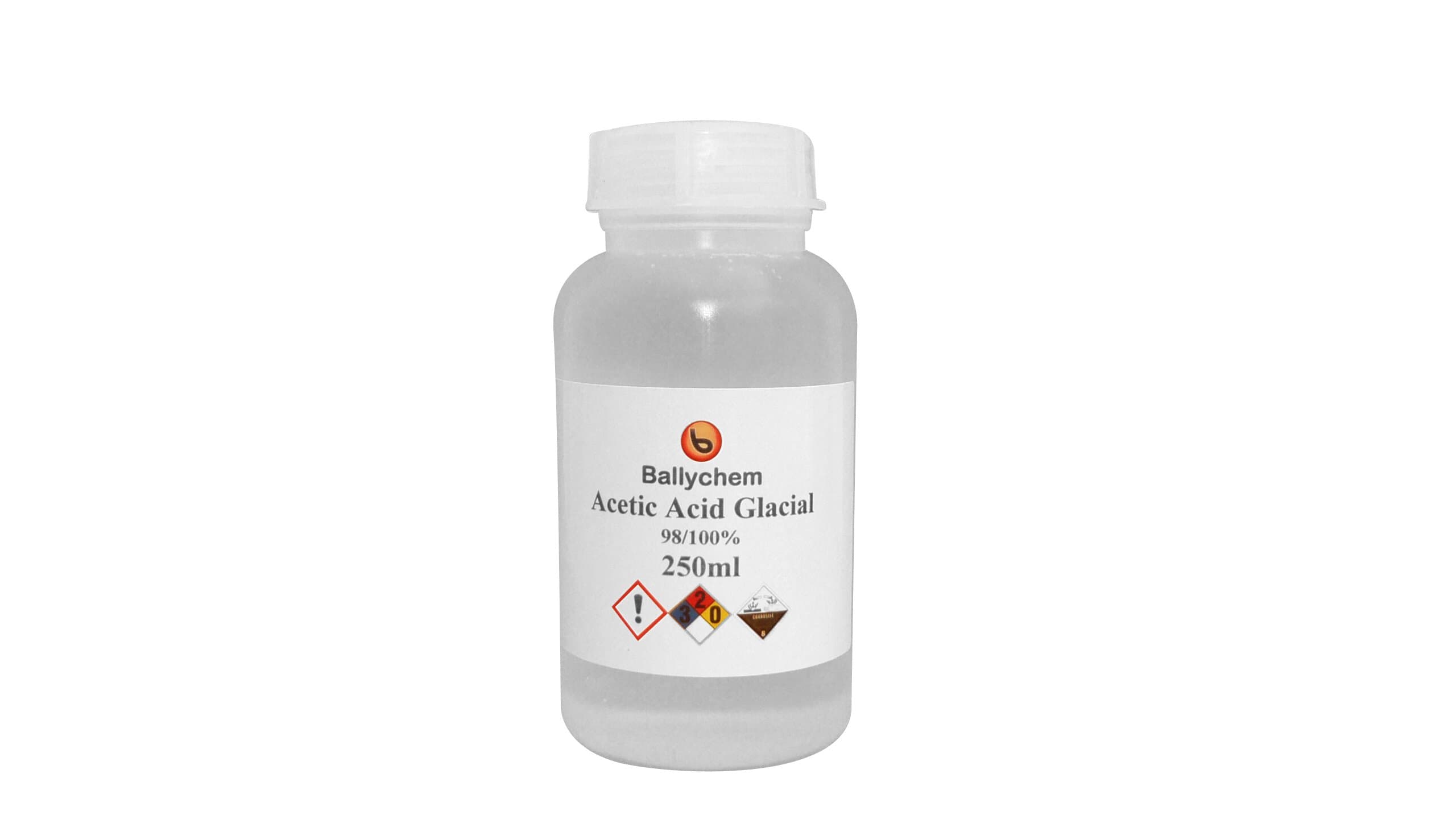 Glacial - Ethanoic Acid - 98/100% Purity - 250ml