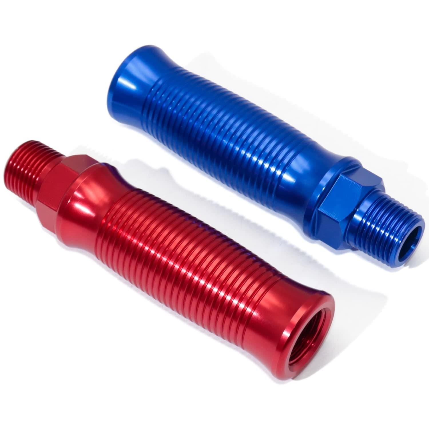 CheeMuii Glad Hand Handle Transverse Stripe Handle Anodized Aluminum Extension Grips Set