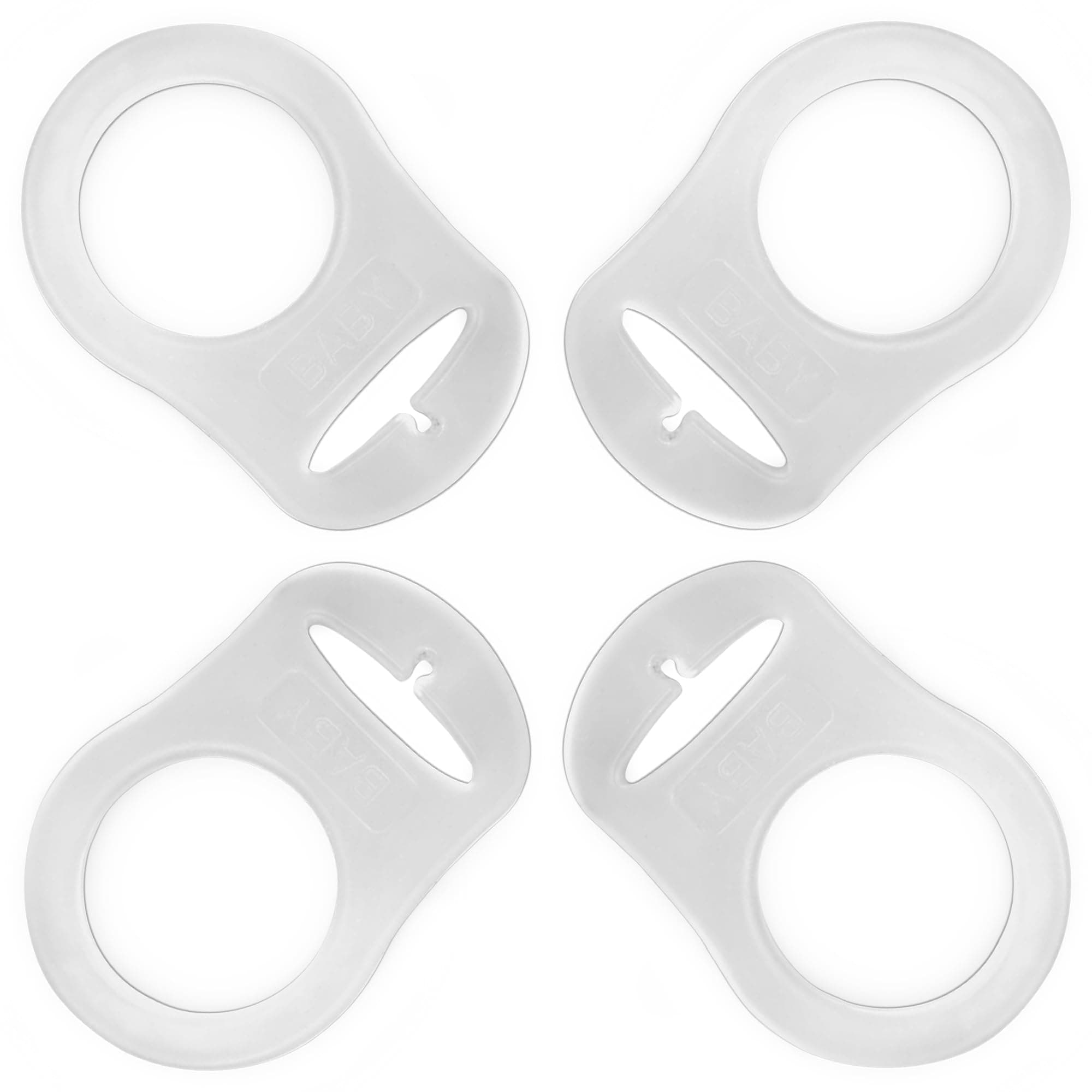PUTSKA Pacifier Adapter Rings - Silicone Adapter for Pacifier Holder and Clip MAM-Compatible