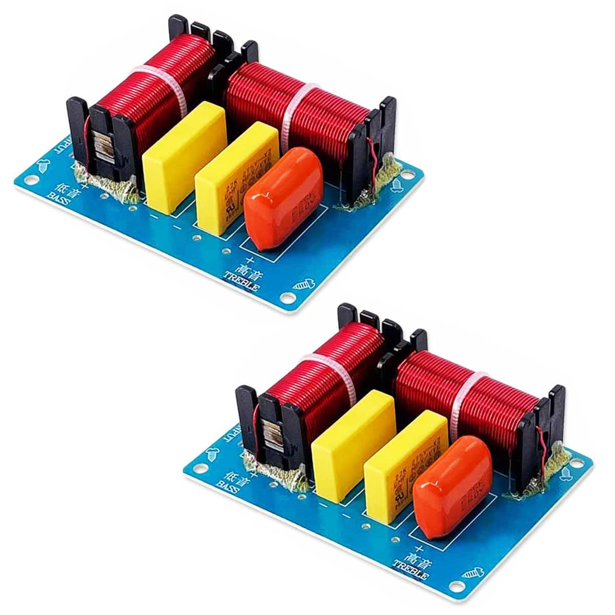 2PCS 180W Speaker Crossover 2 Way High and Low Frequency - Crossover Point 2900Hz for HI-FI Bookshelf, Centre, and Surround Speakers