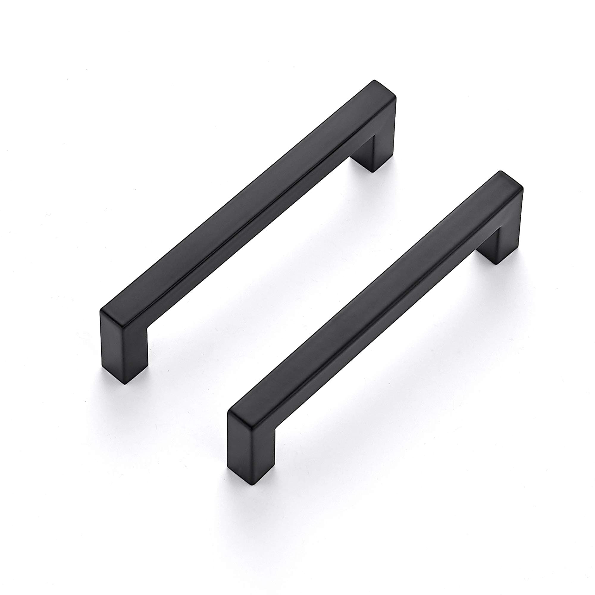 30 Pack 5 Inch Kitchen Square Cabinet Handles Matte Black Pulls Drawer Hardware for Cabinets Cupboard