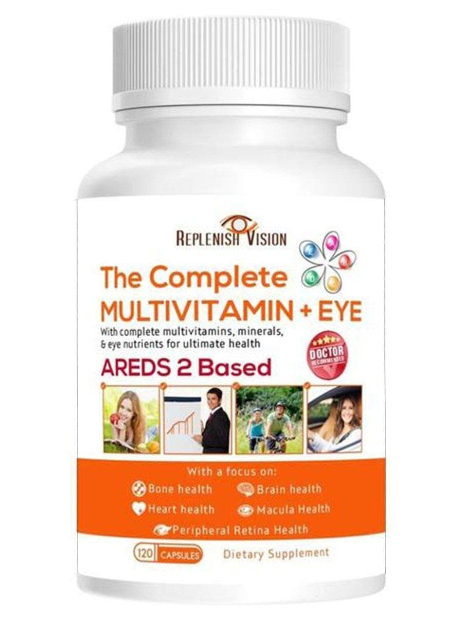 Get Plenish Vision - The Complete MULTIVITAMIN + EYE  | AREDS 2 Based | 120 Capsules