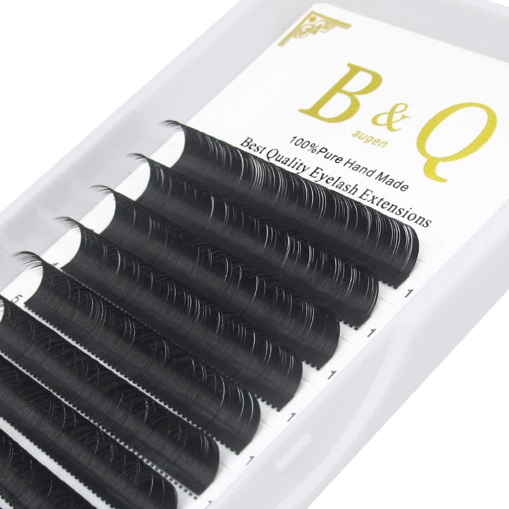 Classic Eyelash Extensions 0.15 D Curl MIX8-15mm Single Eyelashes Russian Fan Eyelashes Matte Black Lashes(0.15 D 8-15mm)