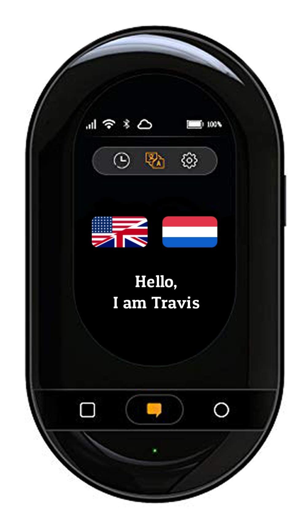 Travis Touch Smart Translator - 105 Languages, Touch Screen, Two Way Translations, Wireless Charging, 4G LTE