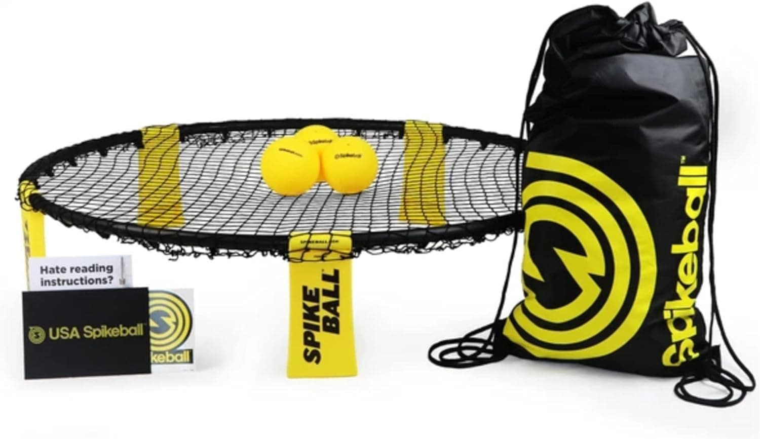 3 Ball Original Roundnet Game Set - Includes 3 Balls, net and Bag