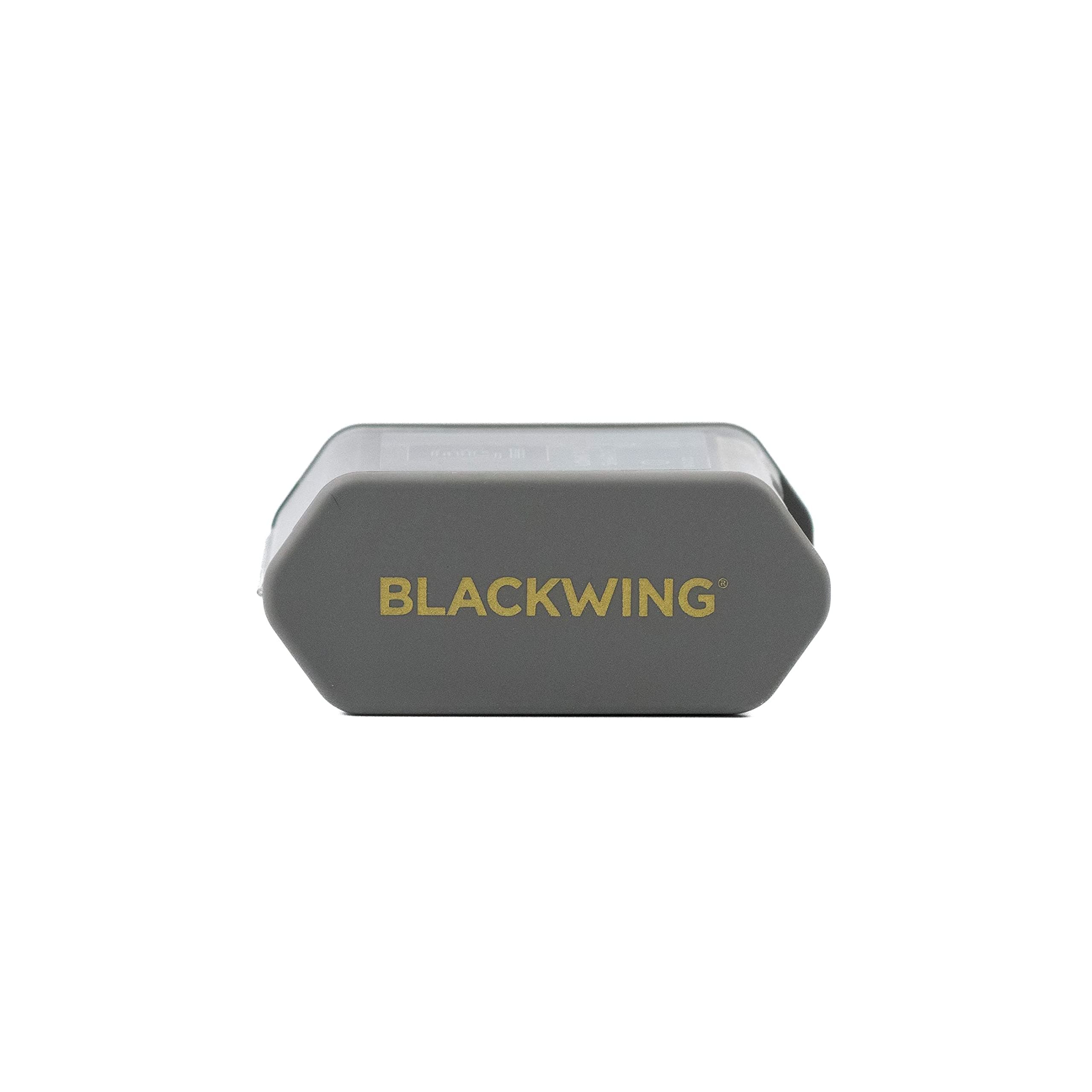 Blackwing Two-Step Long Point Pencil Sharpener, Grey, German Steel Blades, Creates Sharp Long Pencil Point, Pack of 1