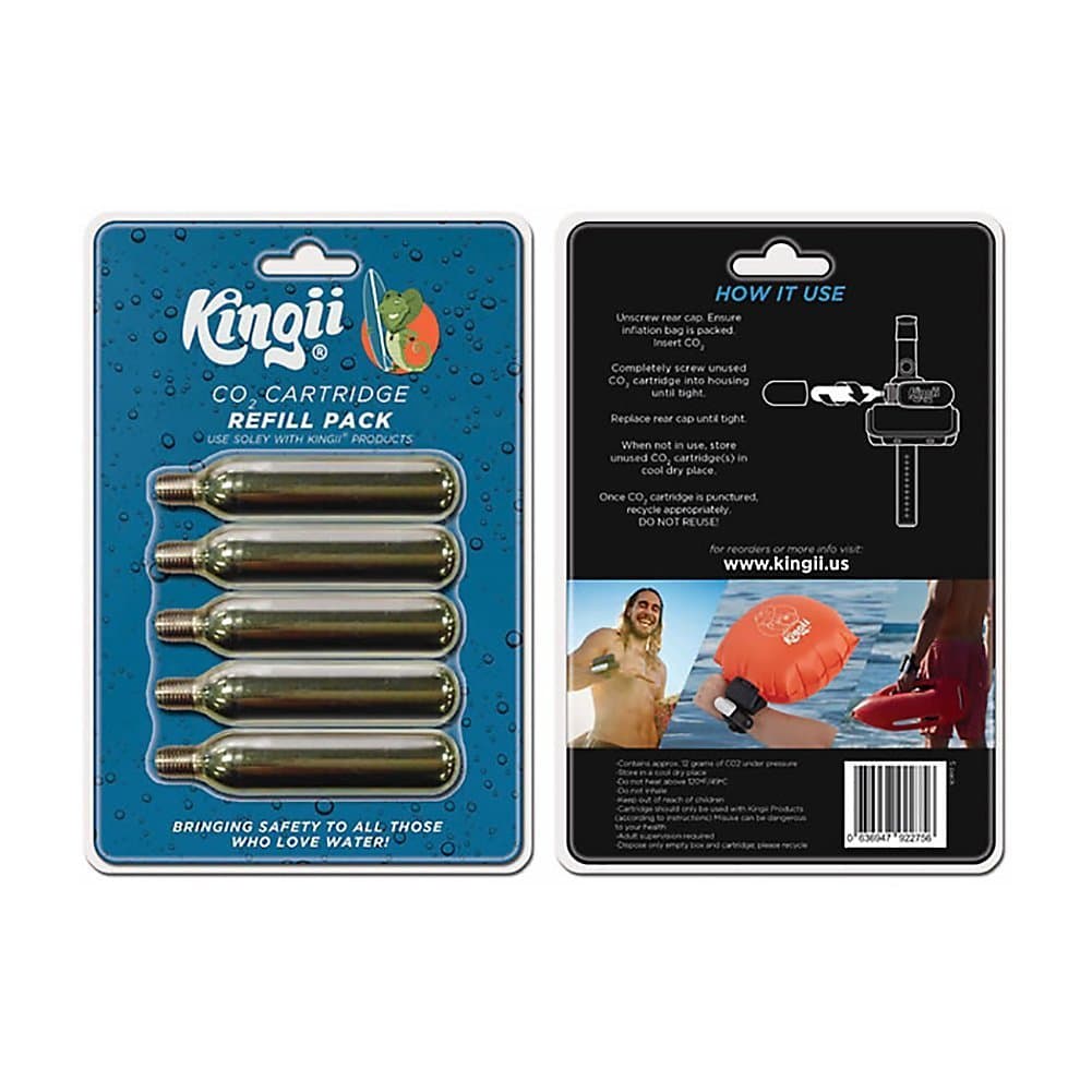 12g CO2 DISPOSABLE CARTRIDGE 3/8" threaded with 24 threads per inch - 5-Pack