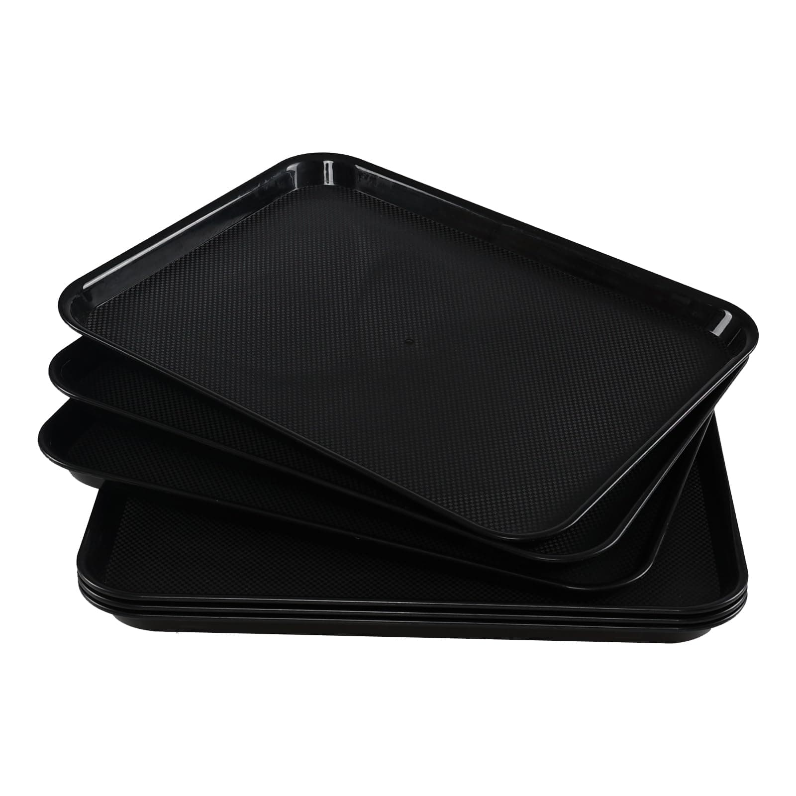 Ucake Plastic Serving Tray, Rectangle Plastic Fast Food Trays, 6 Packs