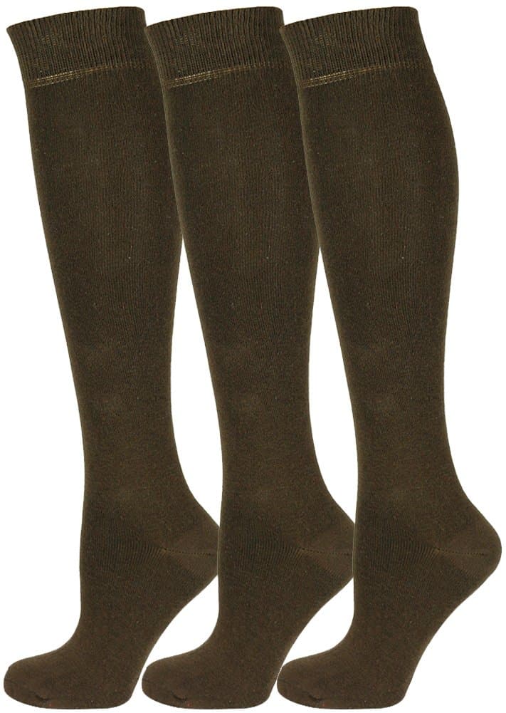 Mysocks Unisex 3 Pairs Knee High Plain Socks