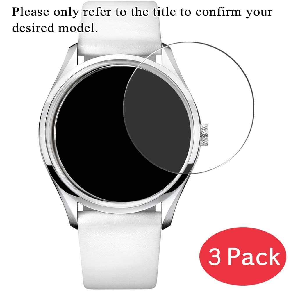 [3 Pack] Synvy Tempered Glass Screen Protector Compatible with Matrix Industries PowerWatch Black Ops PW03JP 9H Protective Screen Film Protectors Smartwatch Smart Watch