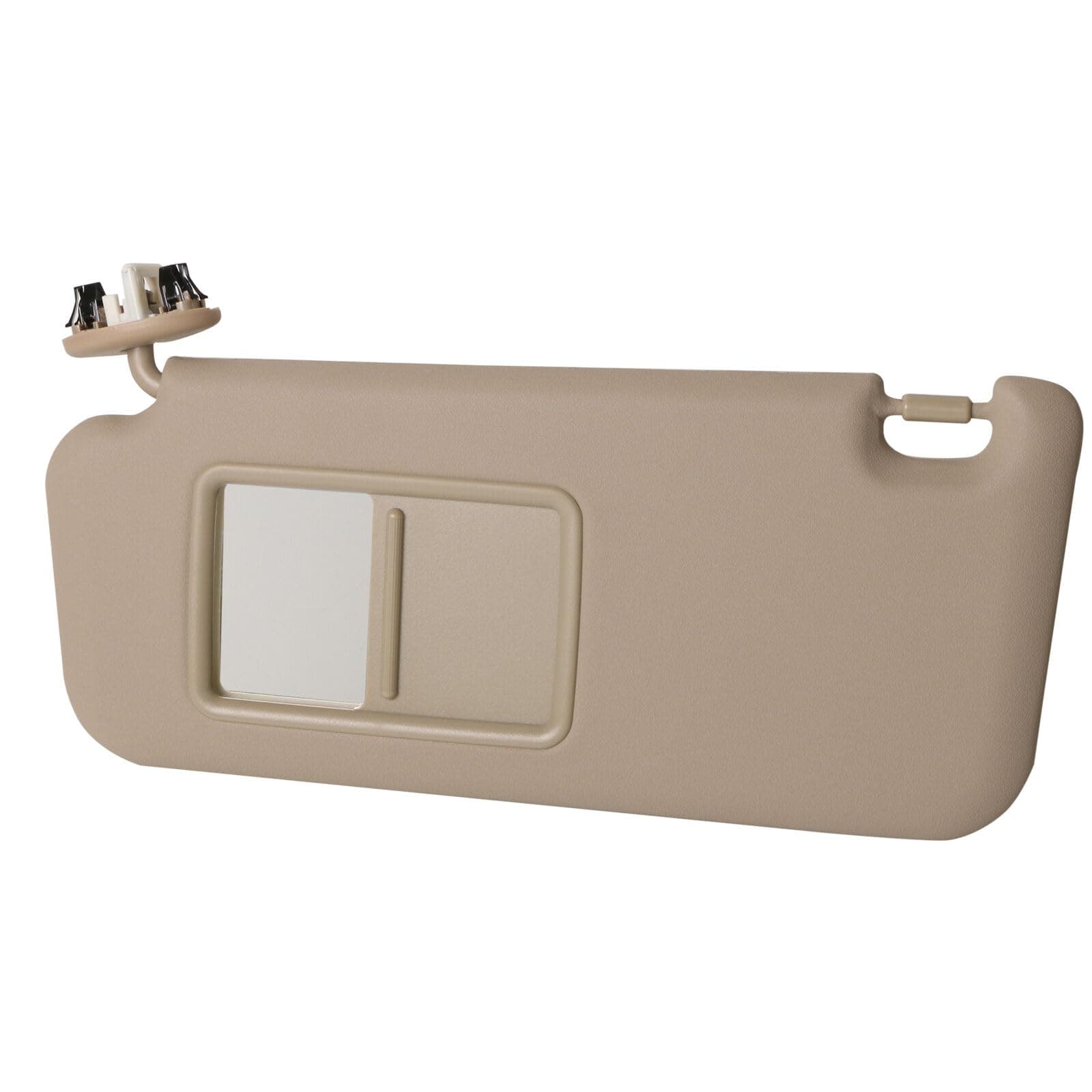Beige Driver Side Sun Visor 74320-42501-A1 Compatible for 2006-2012 Toyota RAV4 Sun Visor Assembly Without Vanity Light