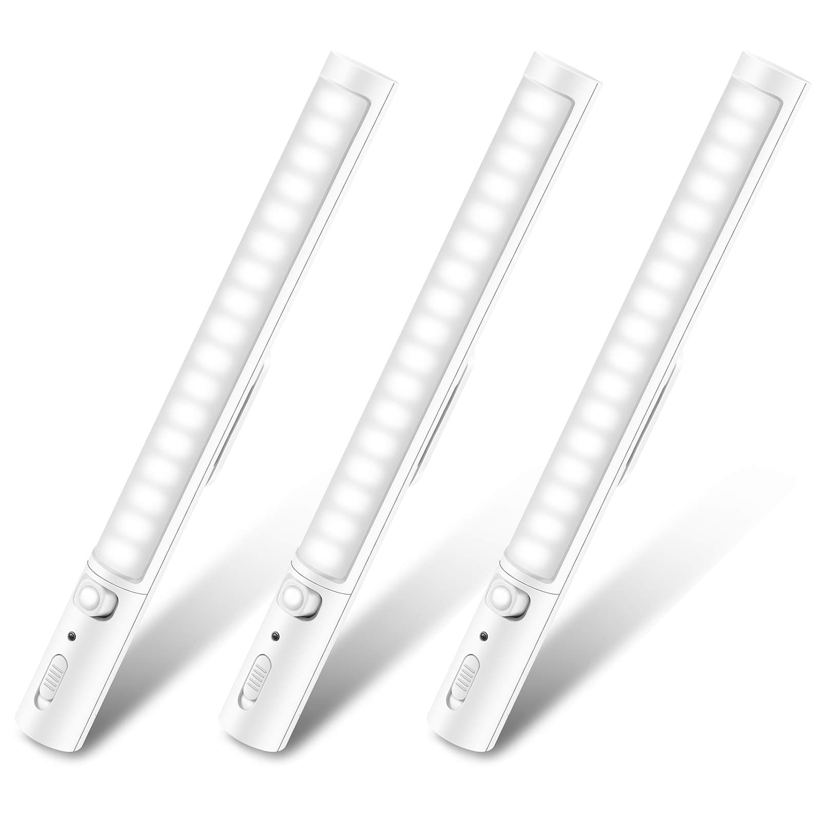 CALIONLTDCabinet Light, 21 LED Lights, Wireless, Magnetic, Motion Sensor, 3 Lighting Modes, Portable, Emergency Light, Child Night Light [Pack of 3]