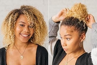 Burlybands Large Hair Ties for Thick Heavy or Curly Hair. No Slip No Damage Seamless Ponytail Holders Scrunchies Sports Thick Hair Ties (Lt Gray 3 Pcs)