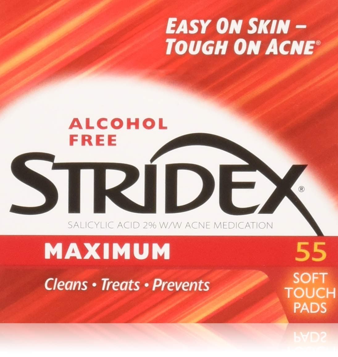Stri-dex Pads Maximum Strength, 3 Pack of 55 Pads